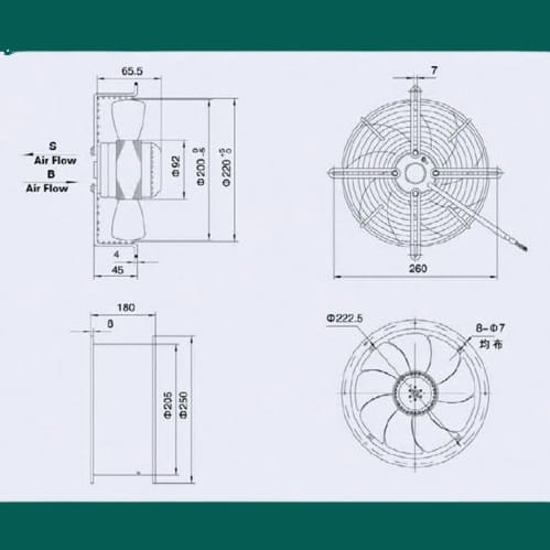 aksijalni fi200 asp_2 Aksijalni ventilator Ø200mm usisni