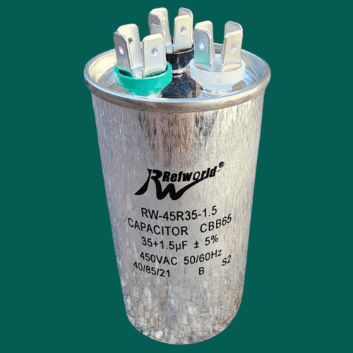 Dupli kondenzator 35+1,5uF metalni